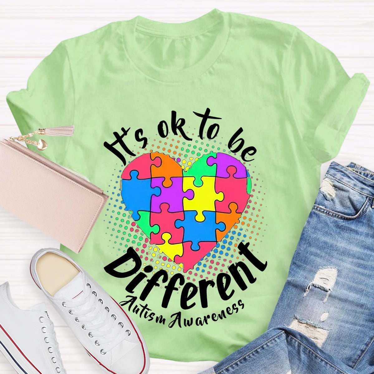 Autism It'S Ok To Be Different T-Shirt