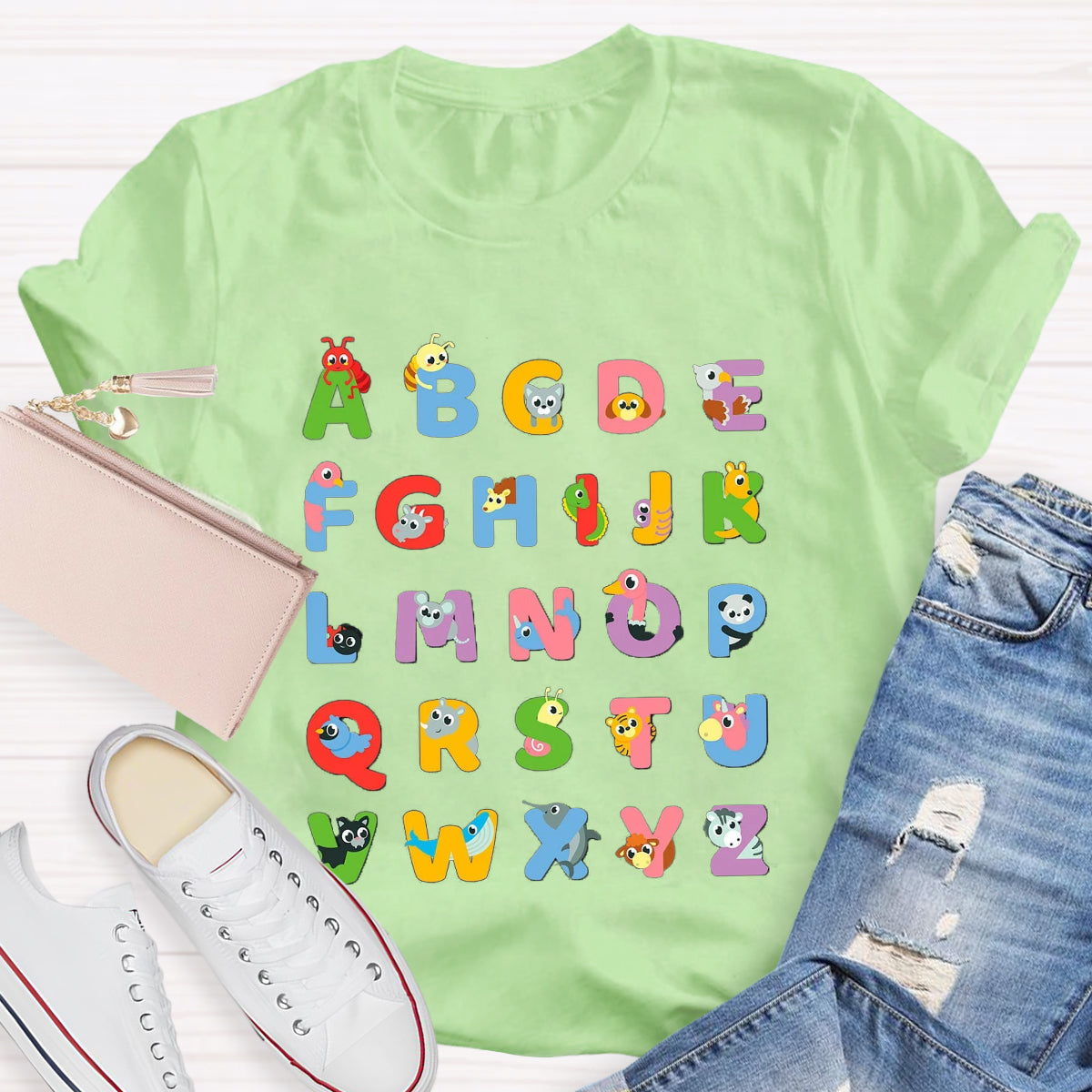 Animal Alphabet Lover Learning T-Shirt