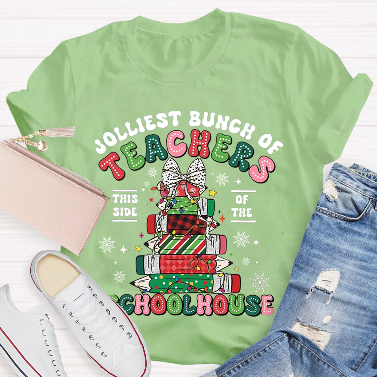 Jolliest Bunch of Teachers Teacher T-Shirt