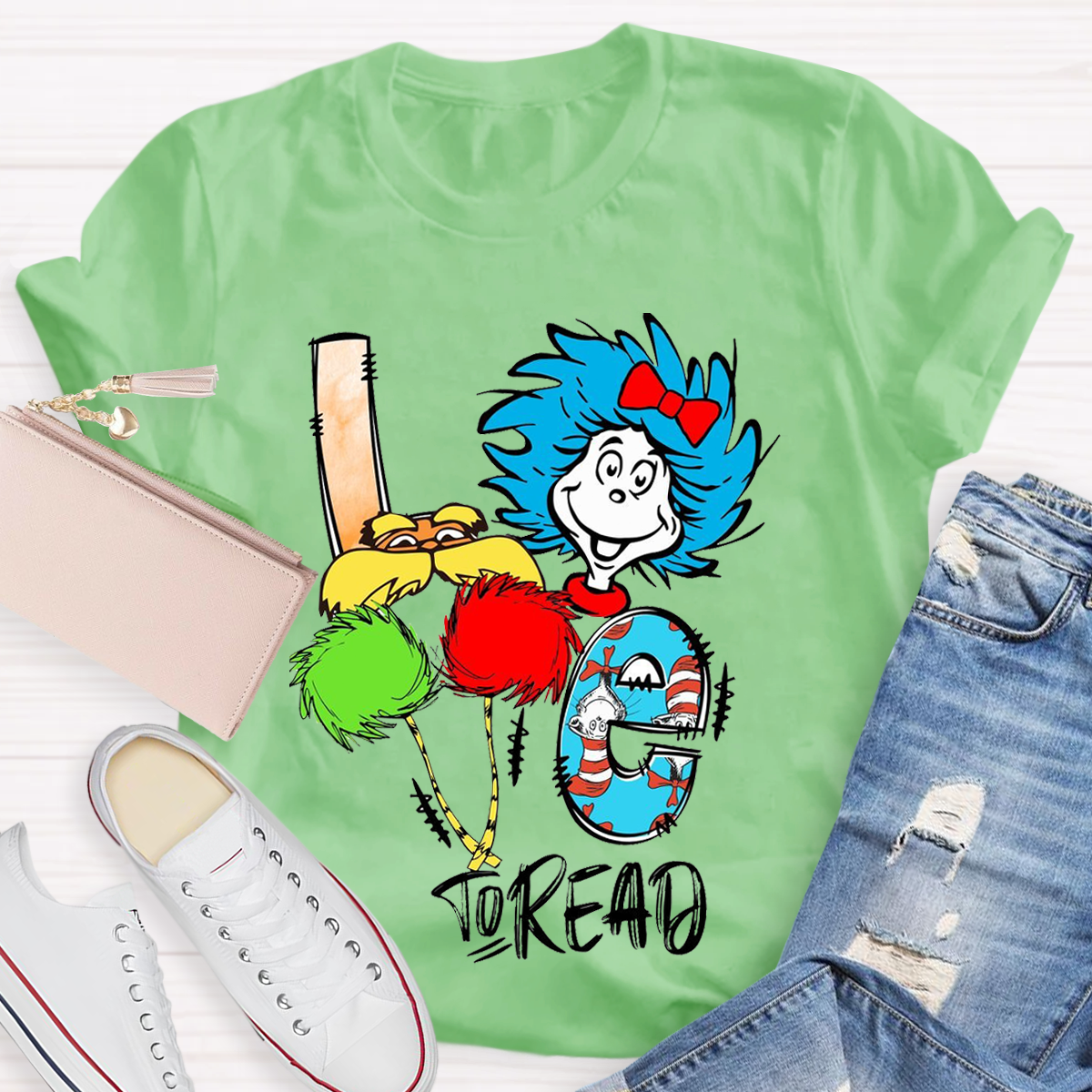 Love To Read Funny Teacher T-Shirt