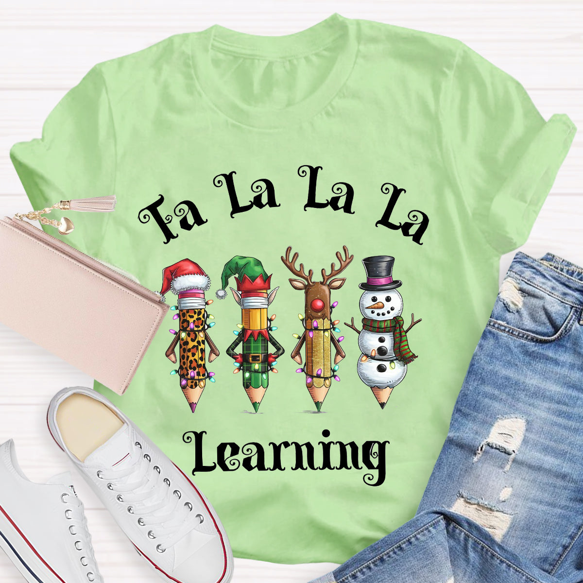 Christmas Pencil Learning T-Shirt