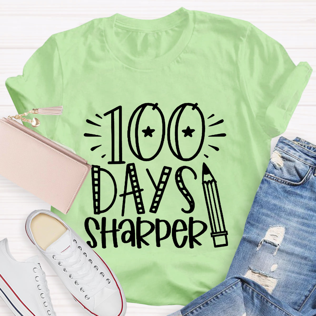 100 Days Sharper Teacher T-Shirt