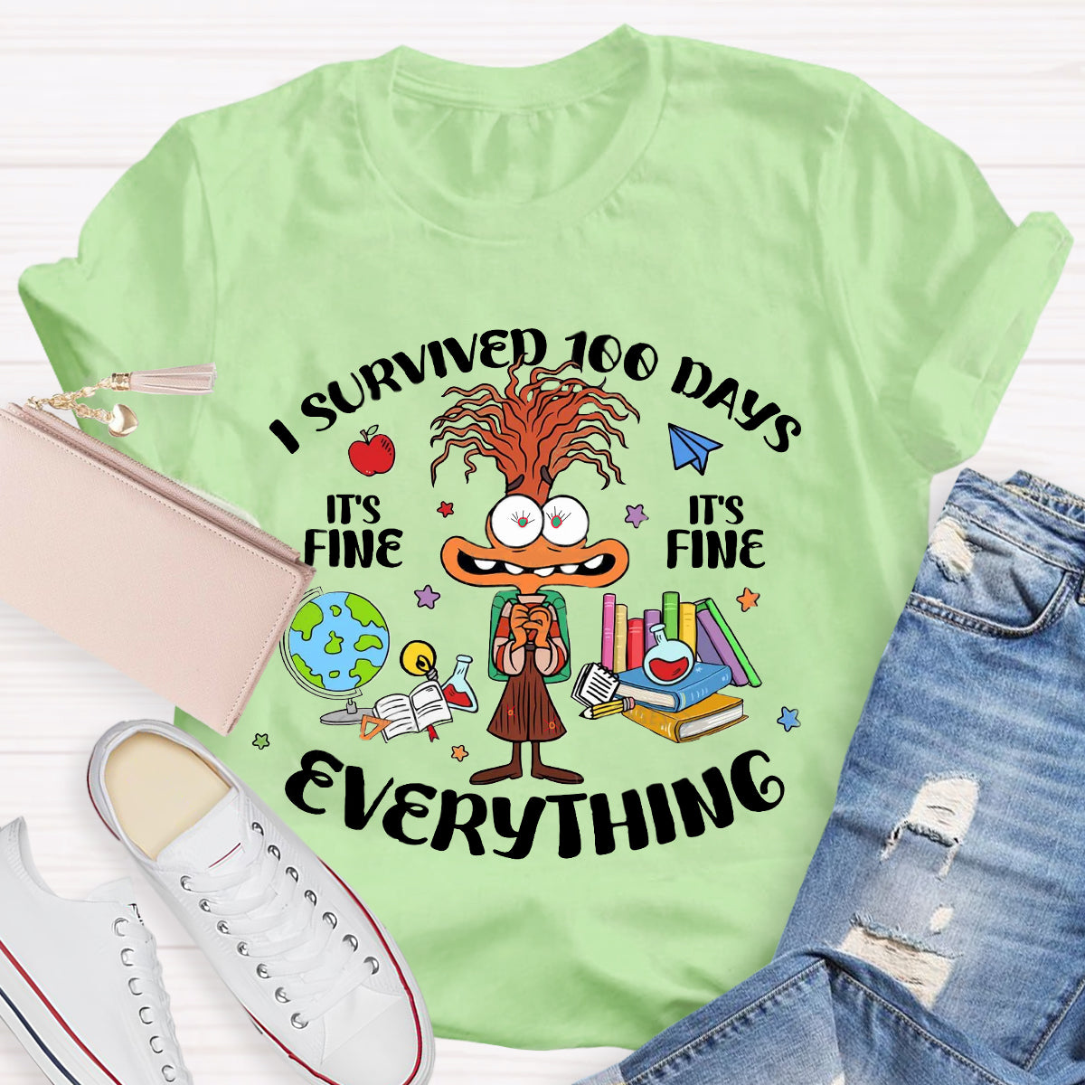 I Survived 100 Days Of School T-Shirt