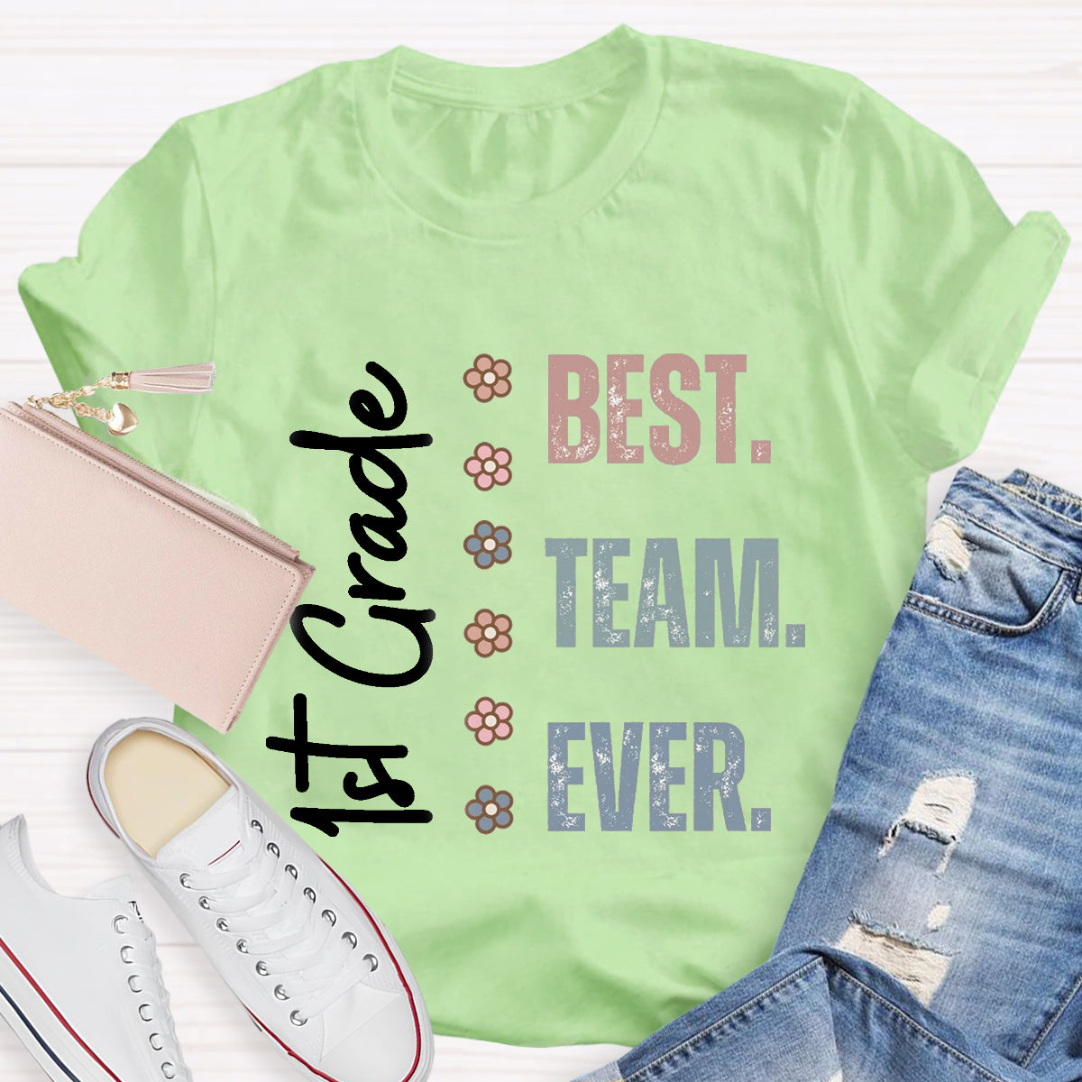 Personalized Grade Best Team Ever Teacher T-Shirt