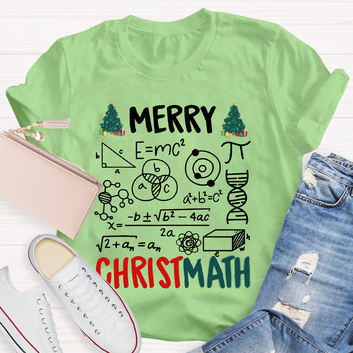 Merry Christmath Math Teacher T-Shirt