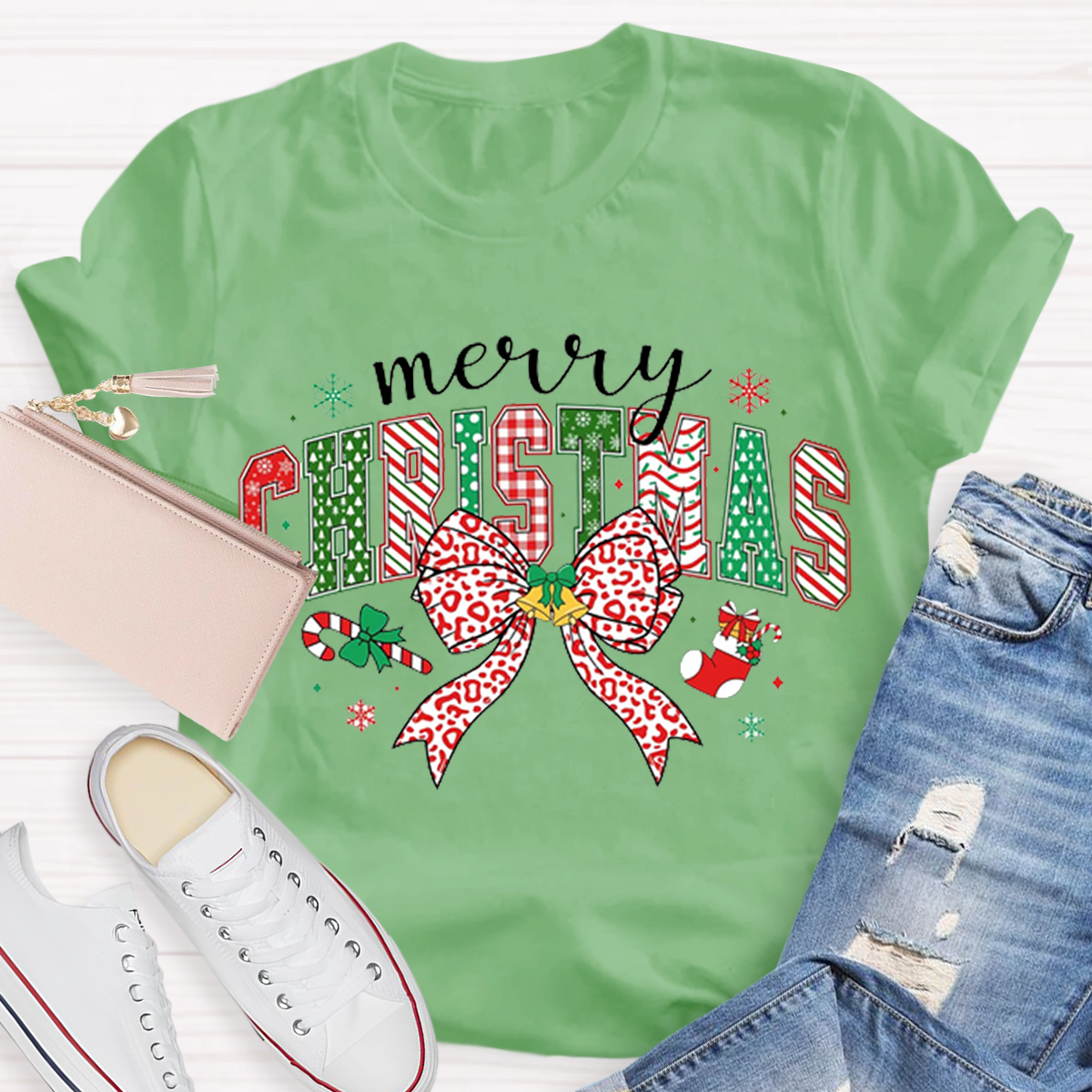 Cute Merry Christmas Teacher T-Shirt