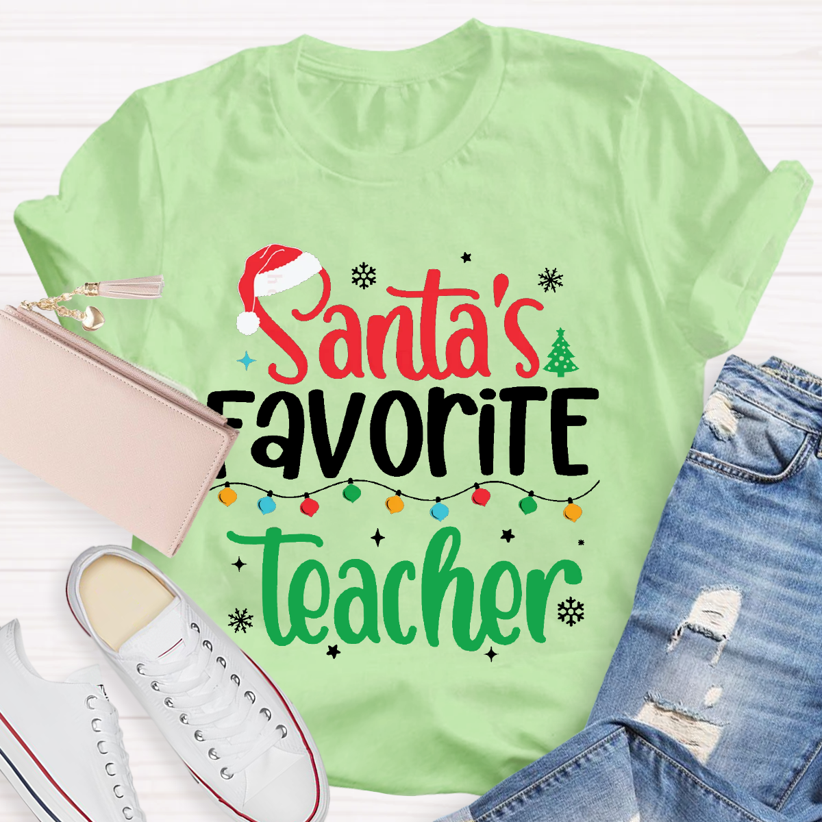 Santa's Favorite Teacher T-Shirt