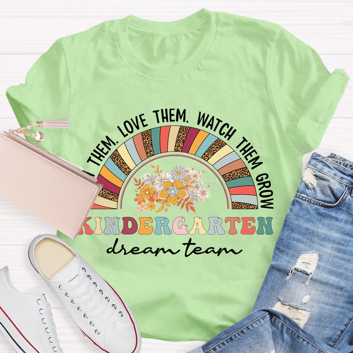 Personalized Grade Dream Team Teach Them Love Them T-Shirt