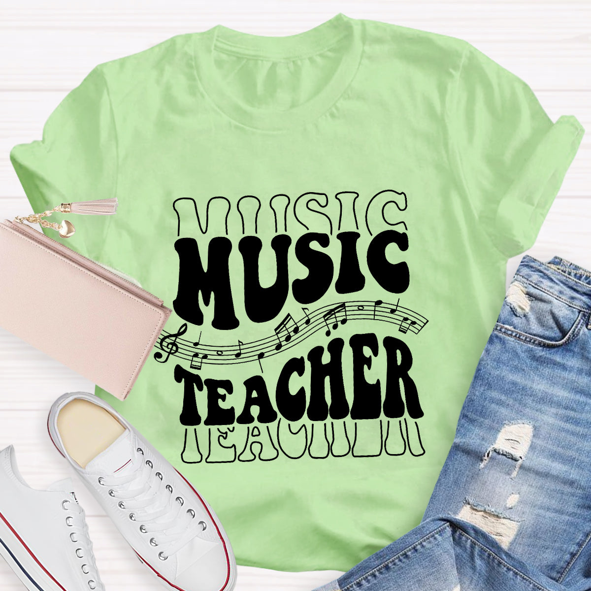 Musical Note Music Teacher T-Shirt