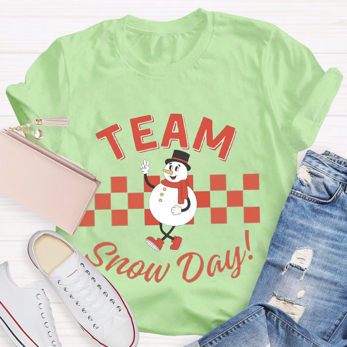 Team Of Snow Day Teacher T-Shirt