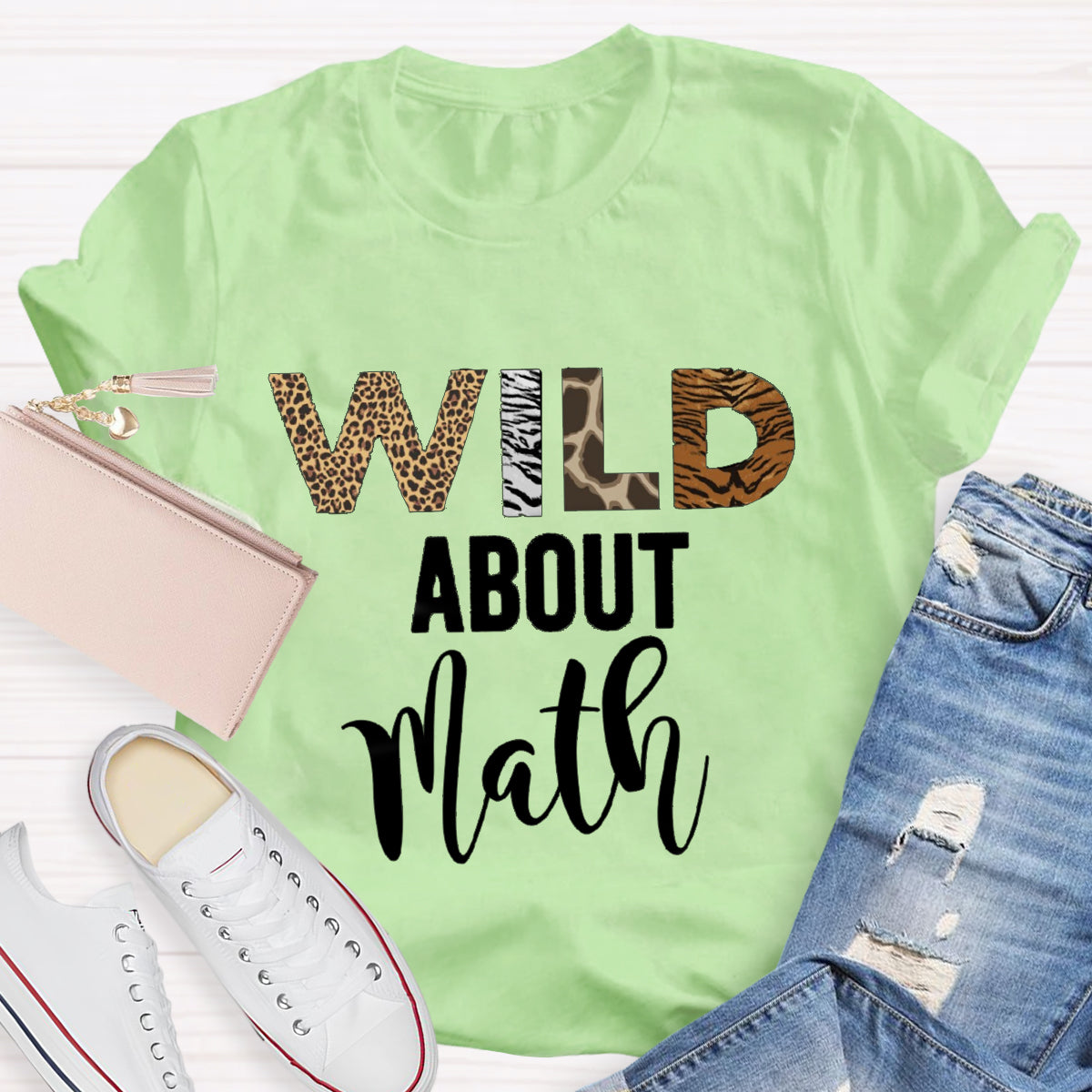 Wild About Math Teacher T-Shirt