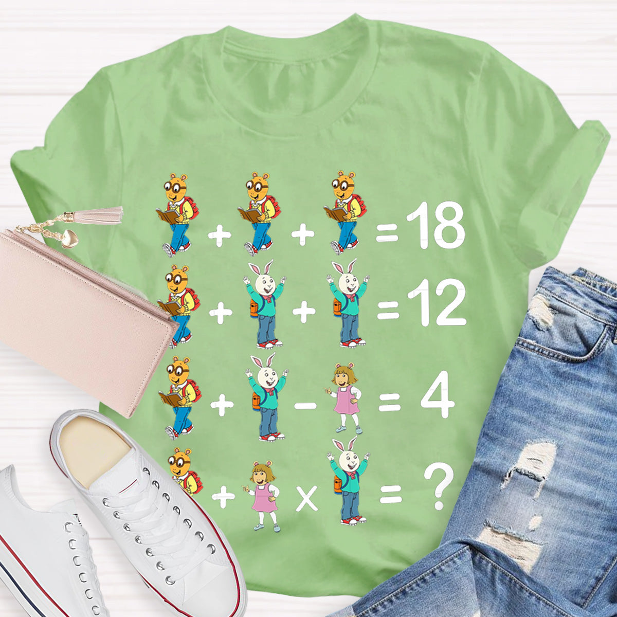 Arthur And Friends Math Teacher T-Shirt