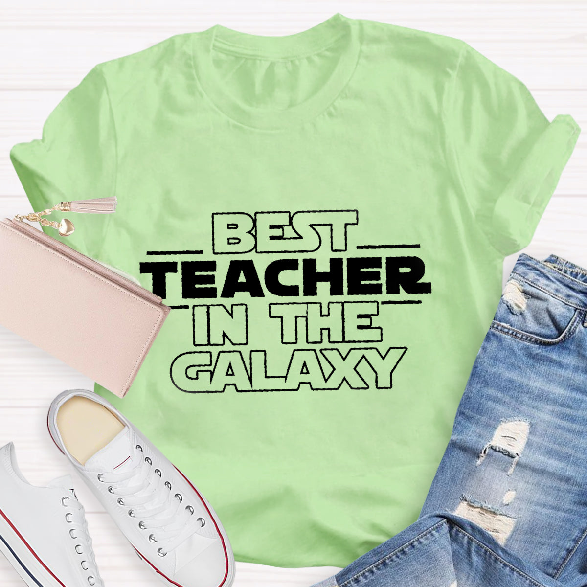 Best Teacher In The Galaxy Star Wars Themed T-Shirt