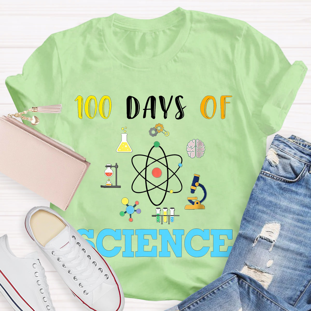 100 Days Of Science Teacher T-Shirt