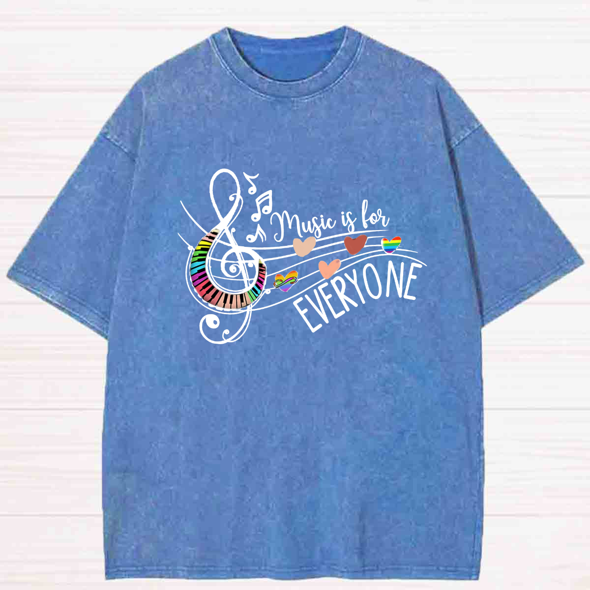 Music Is For Everyone Washed T-shirt
