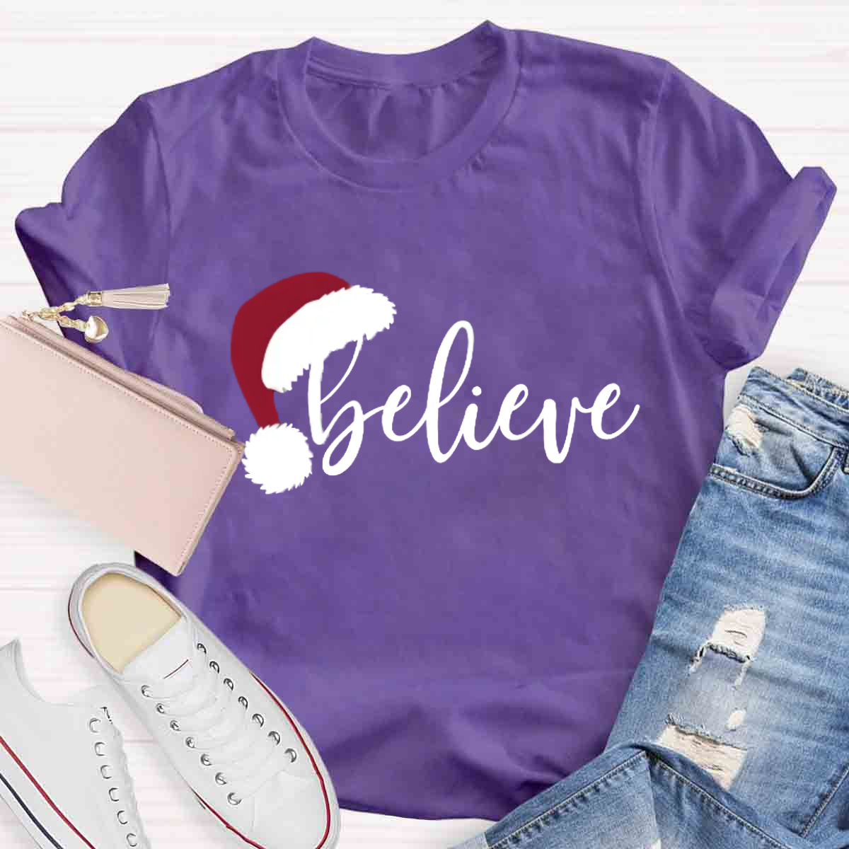 Believe Christmas Teacher T-Shirt