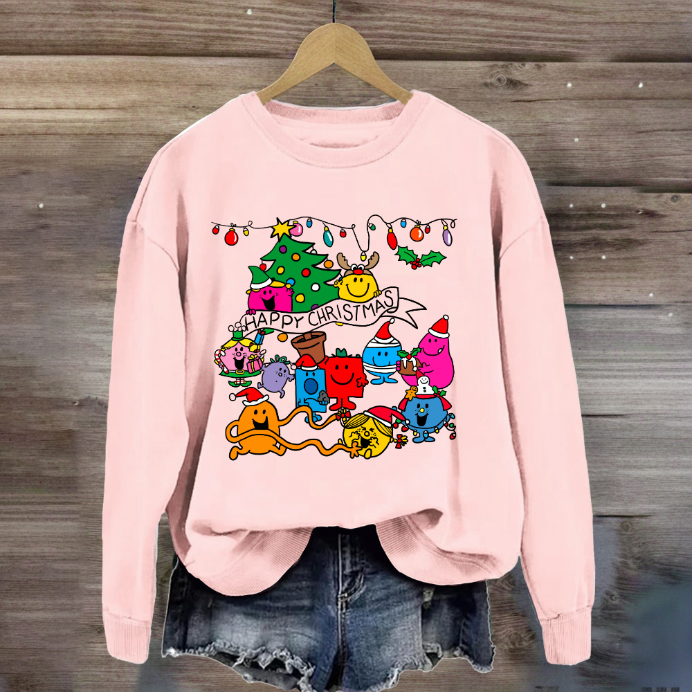 Little Miss Characters Happy Christmas Sweatshirt