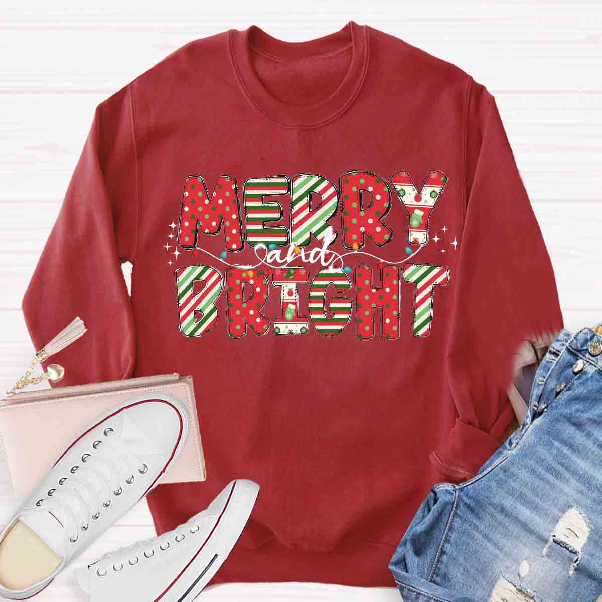 Merry And Bright Sweatshirt