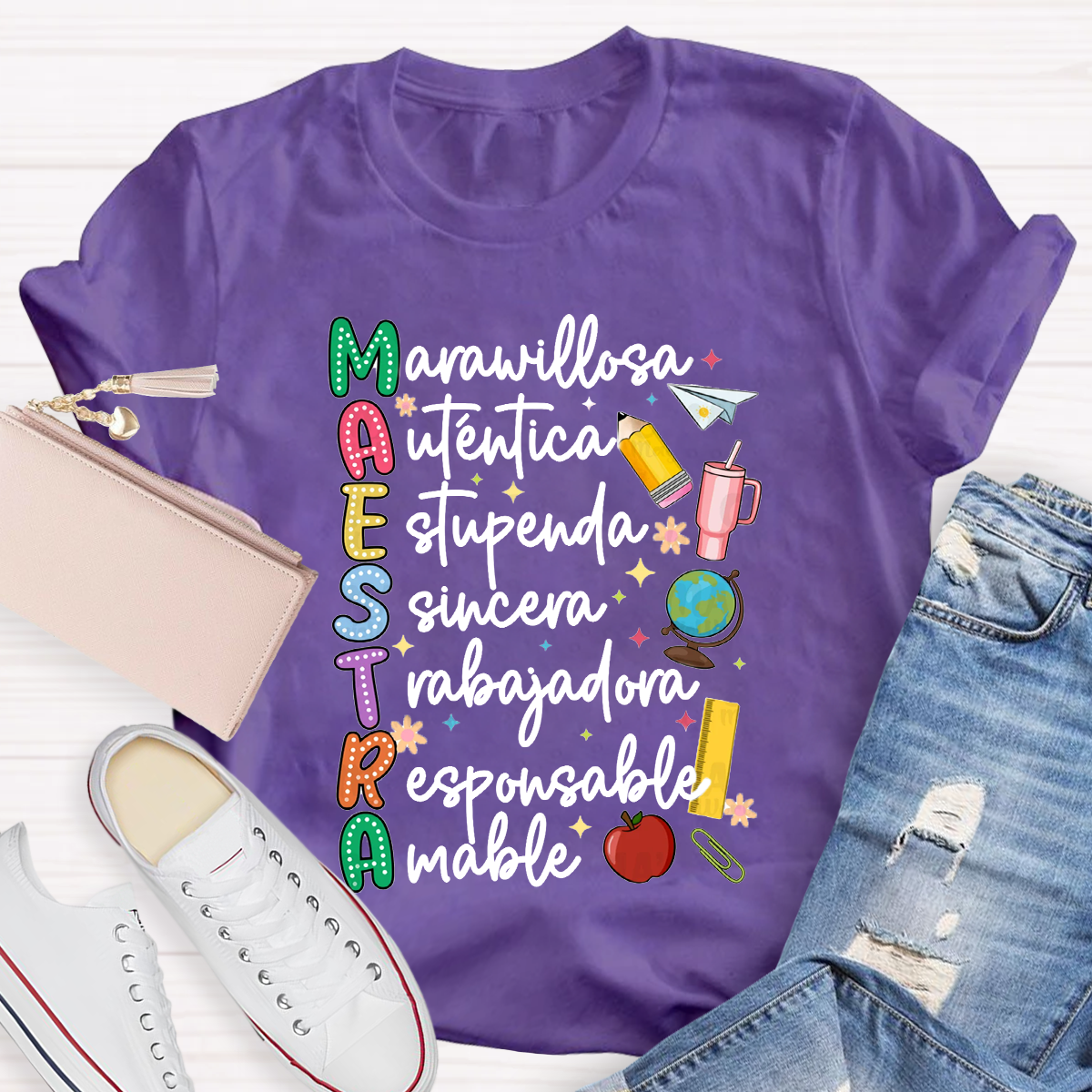 Maestra Dual Language Teacher T-Shirt