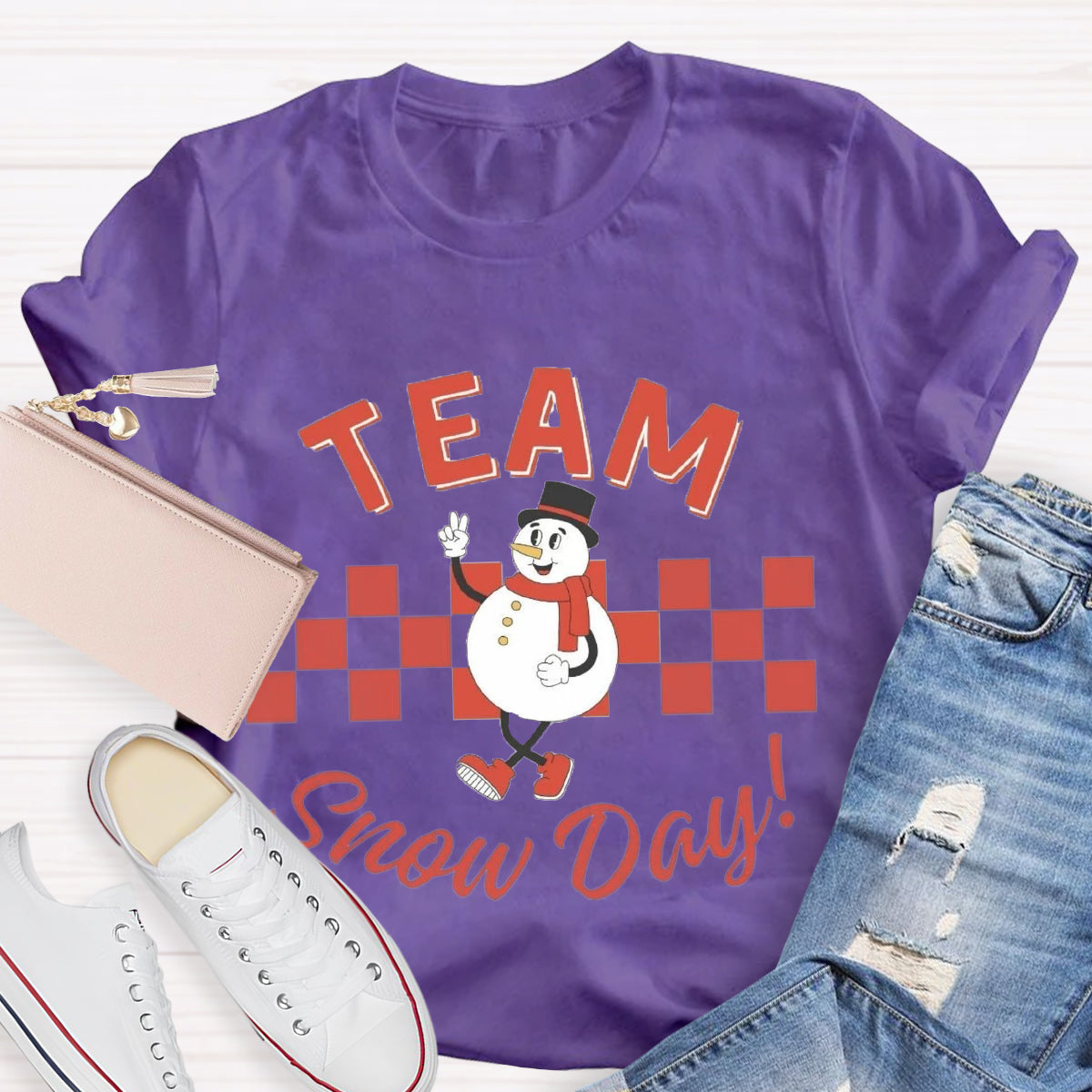 Team Of Snow Day Teacher T-Shirt