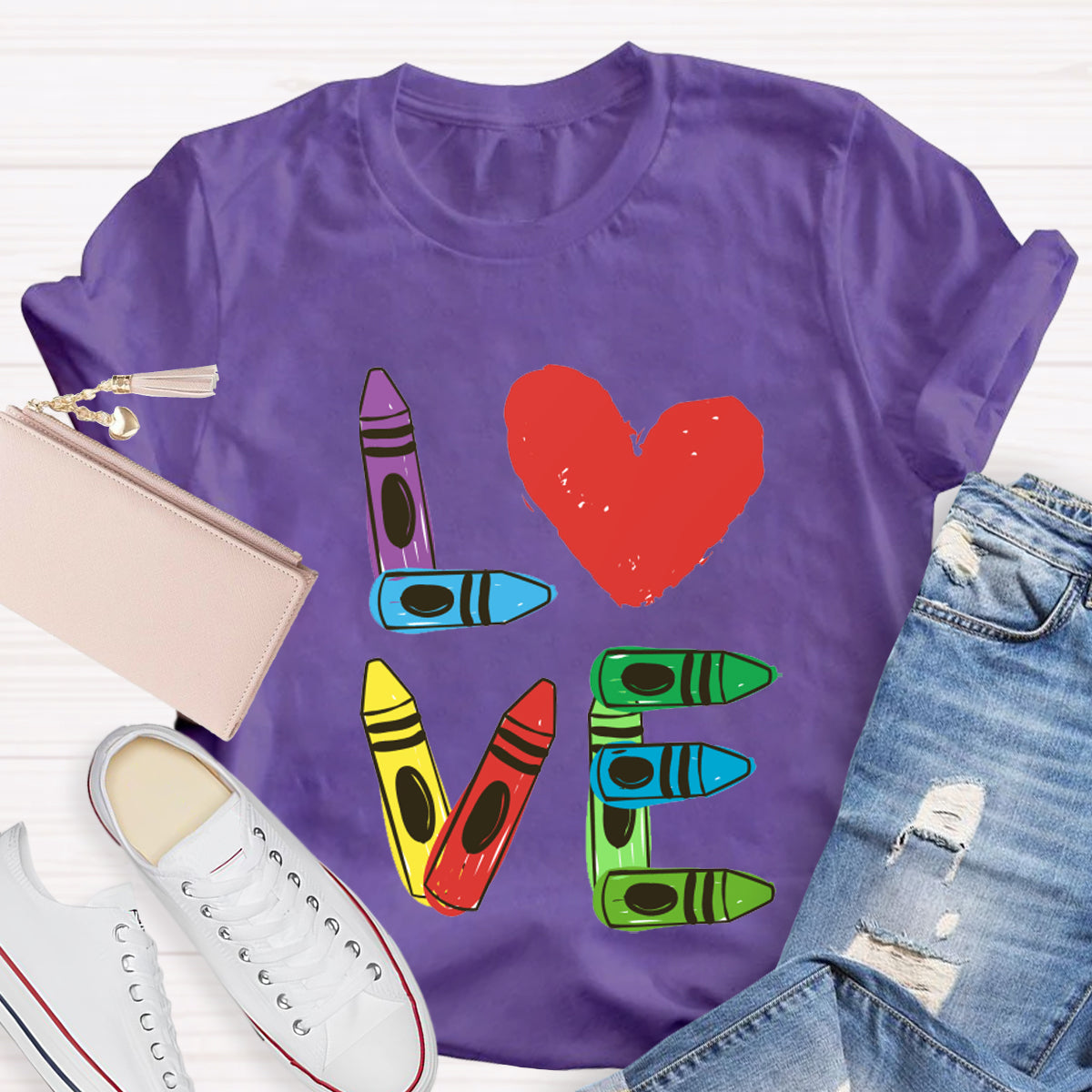 Love Heart Teacher T-Shirt