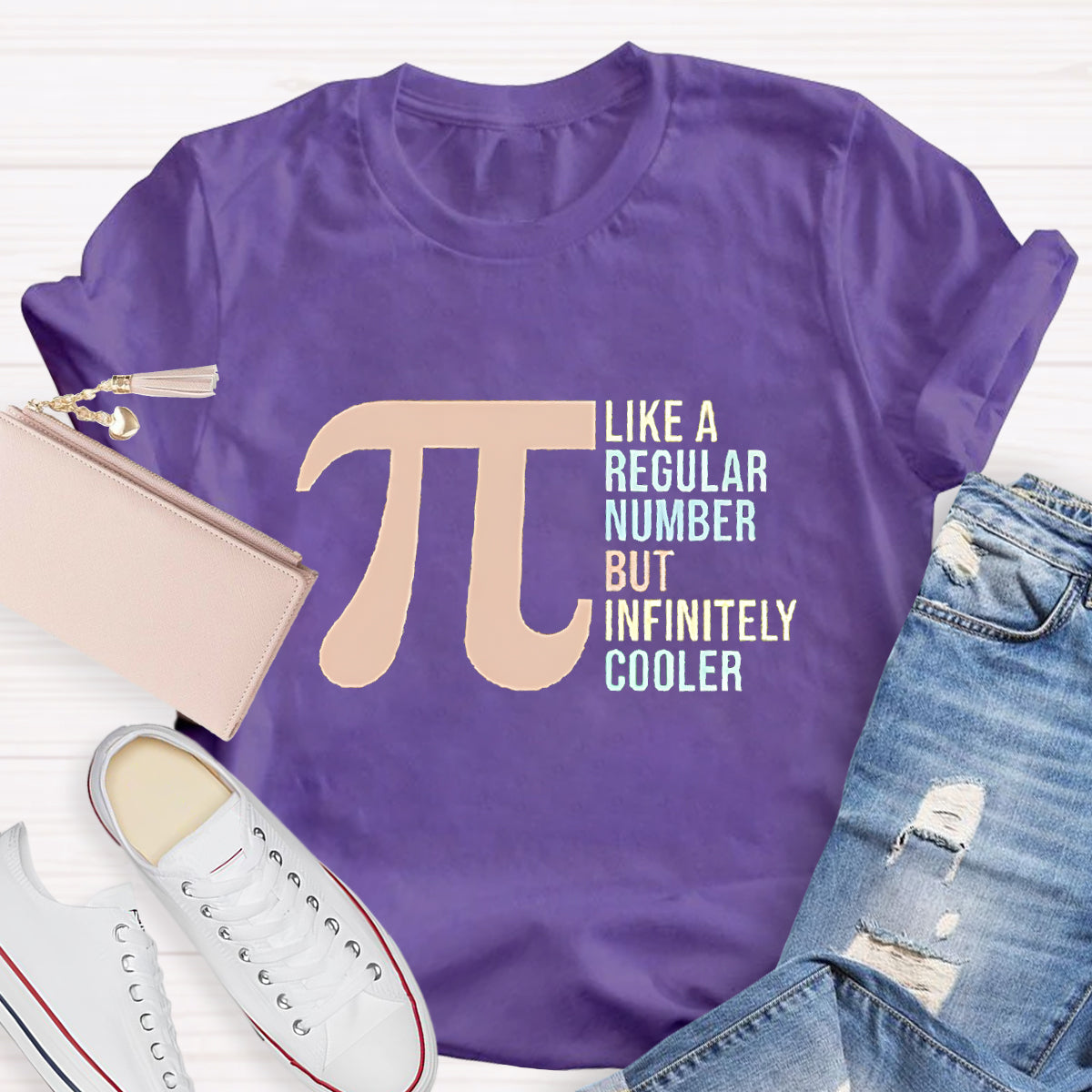 Pi Like a Regular Number But Infinitely Cooler Funny Pi Day T-Shirt