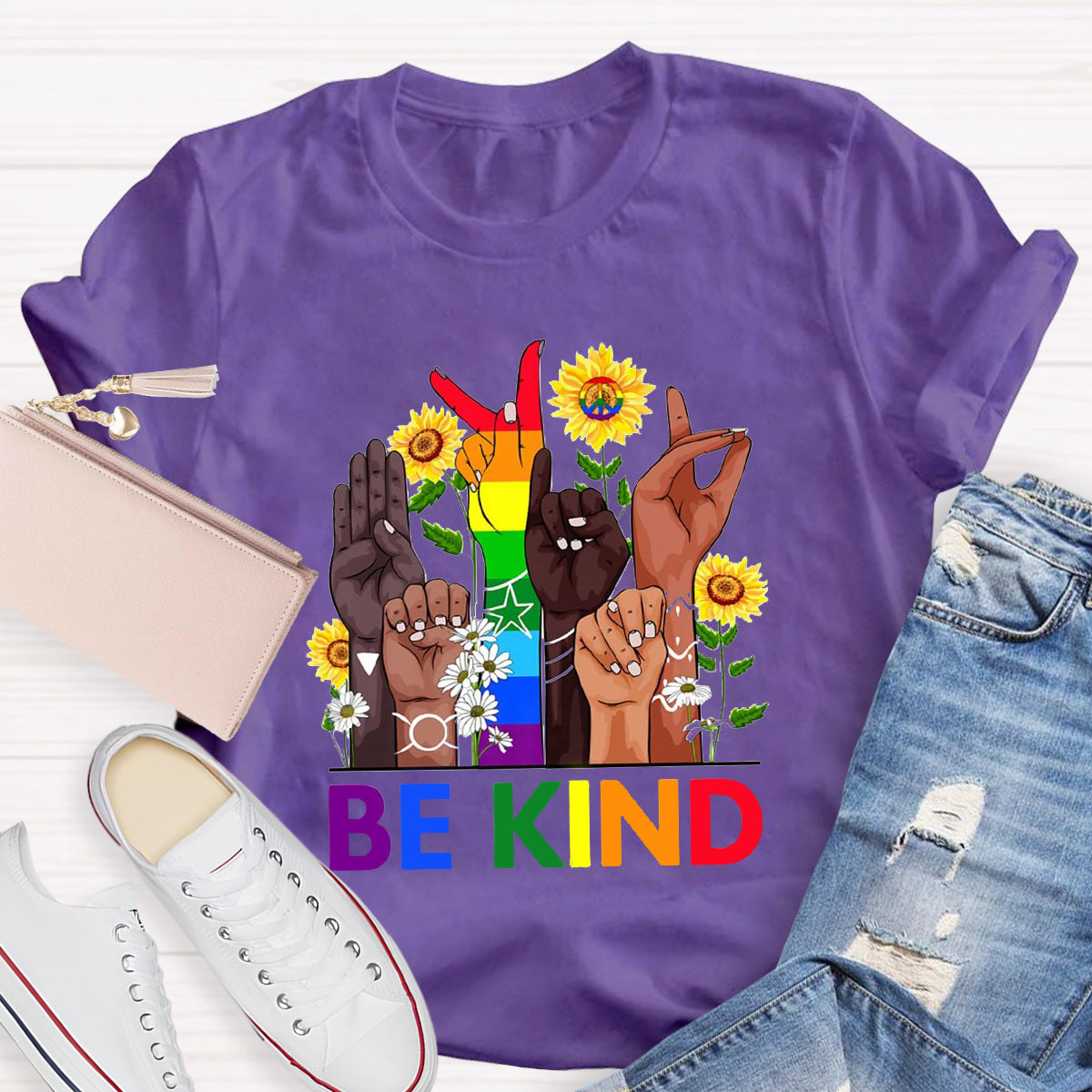 Be Kind Sign Language Hand T-Shirt