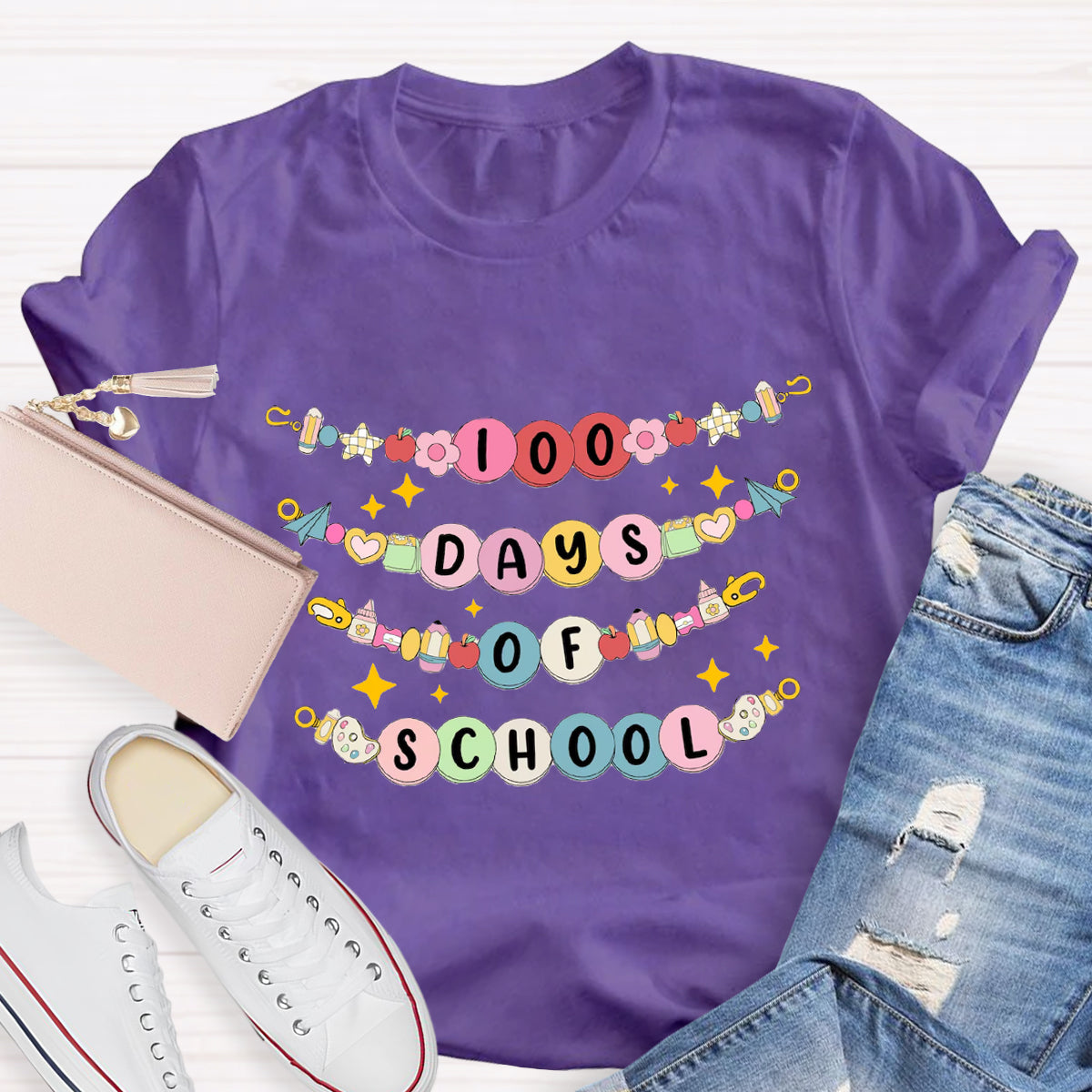 100 Days Of School Teacher T-Shirt