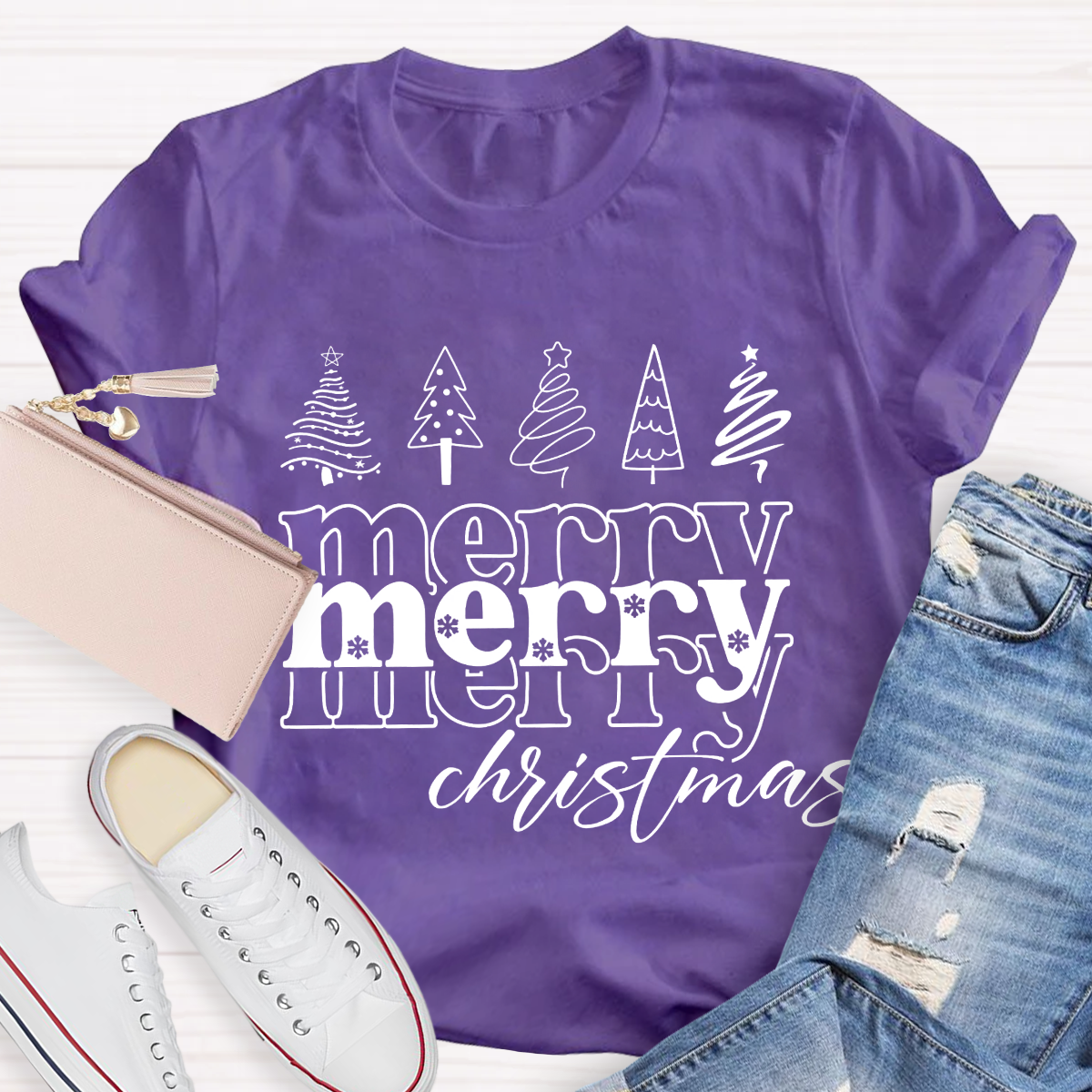 Merry Christmas Tree Teacher T-Shirt