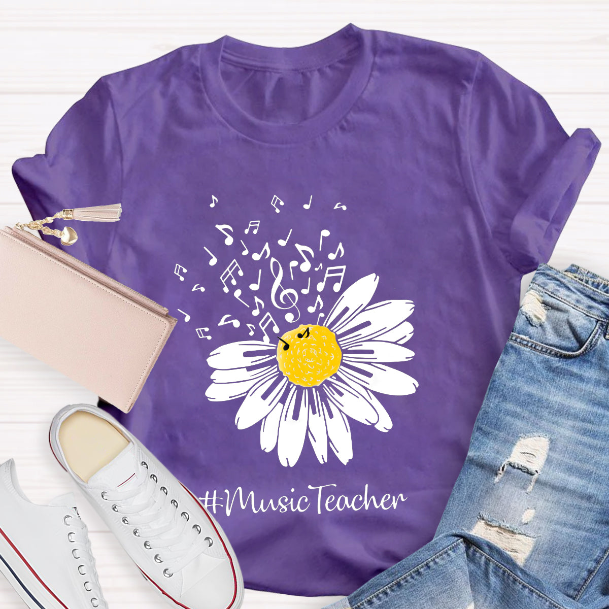 Sunflower Music Teacher T-Shirt