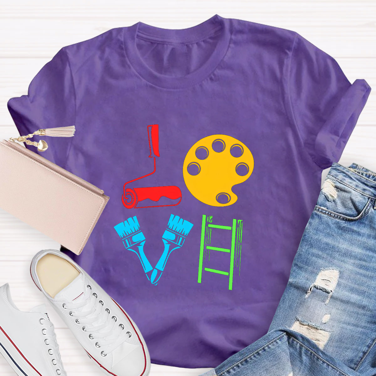I Love Art Teacher T-Shirt