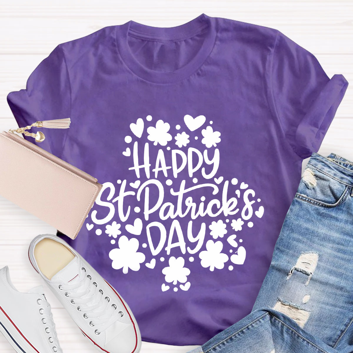 Happy St Patrick's Day Shamrock T-Shirt