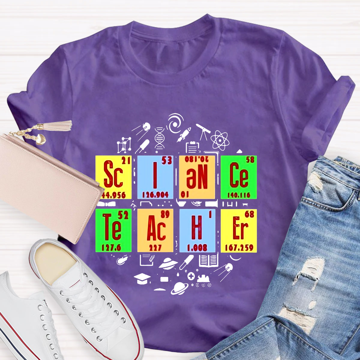 Science Teacher Periodic Table T-Shirt