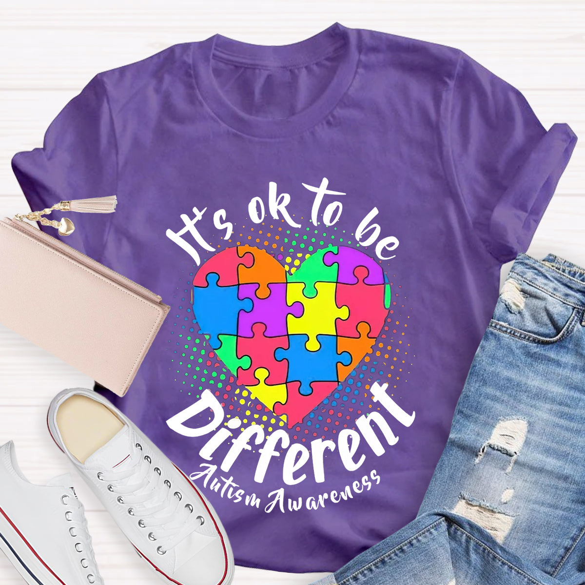 Autism It'S Ok To Be Different T-Shirt