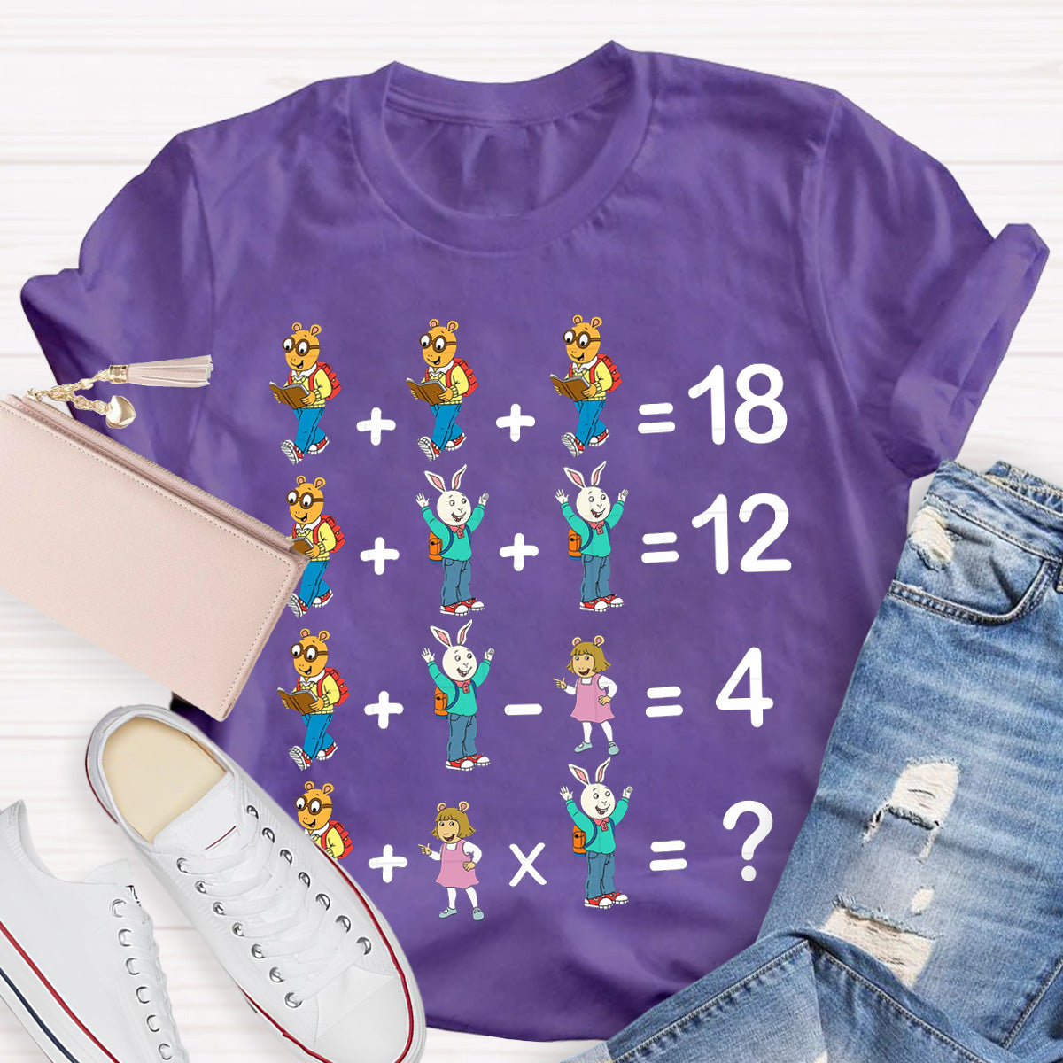 Arthur And Friends Math Teacher T-Shirt