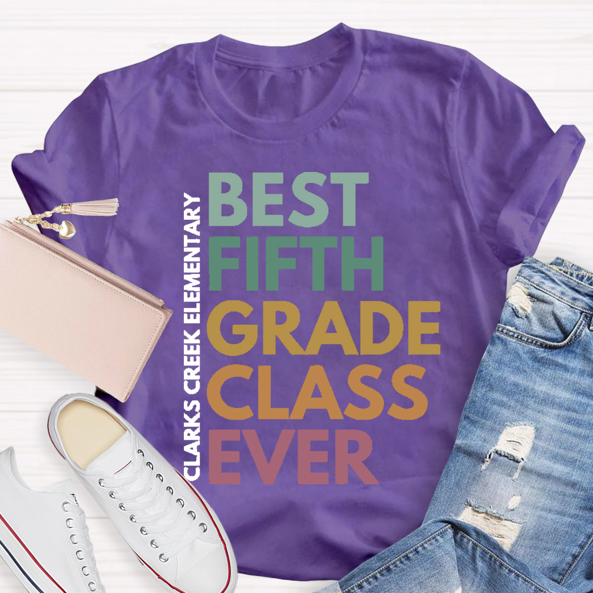 Personalized Grade And School Name  Best ClassT-Shirt