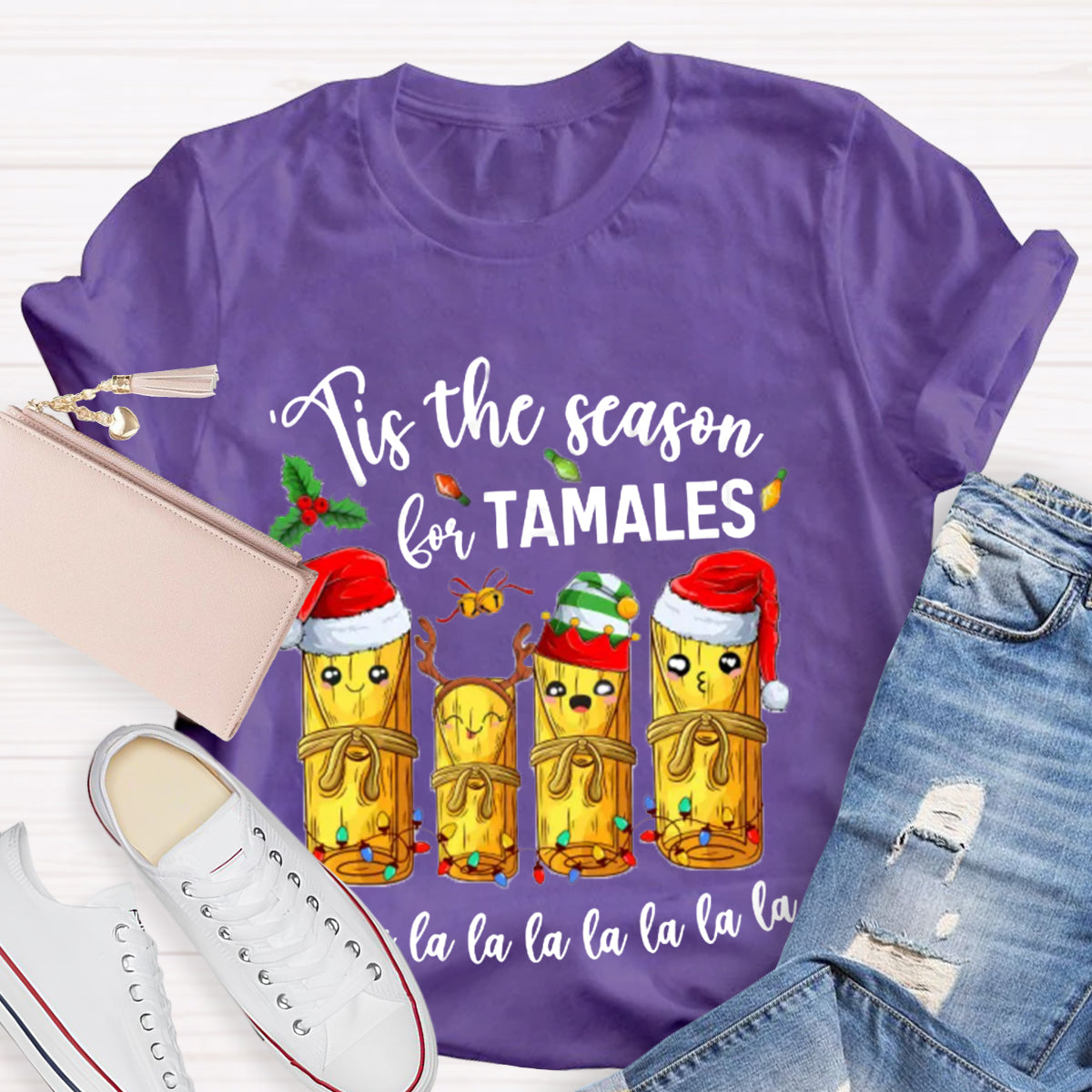 Tis The Season For Tamales Spanish Teacher T-Shirt