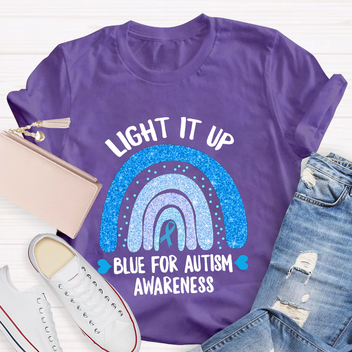 Light It Up Blue For Autism T-Shirt