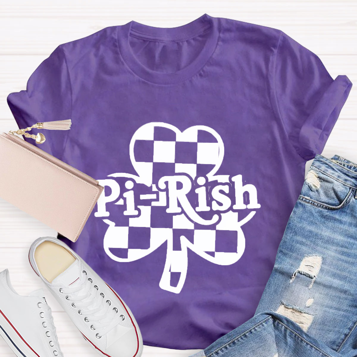 Pi-rish St. Patricks Day  Math Teacher  T-Shirt