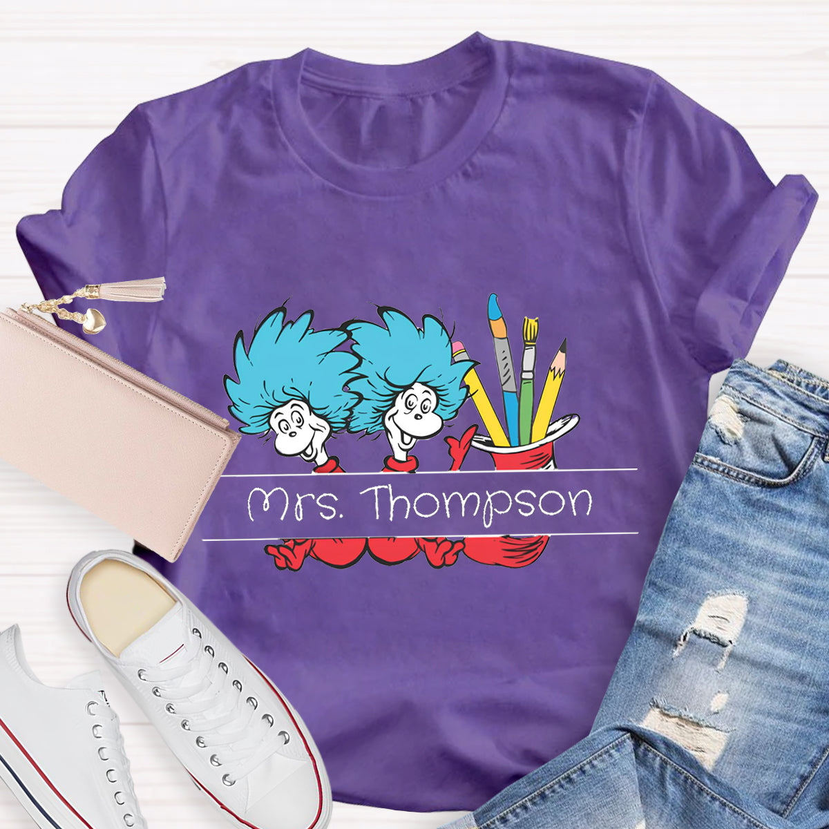 Personalized Name Reading is Magic Teacher T-Shirt