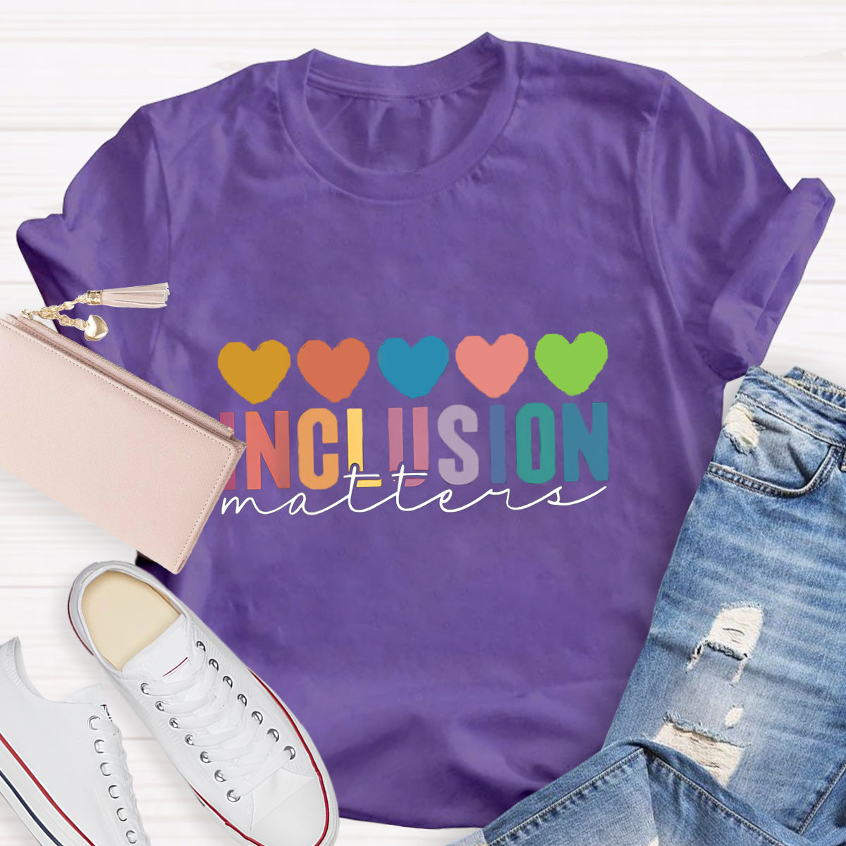 Inclusion Matter Heart T-Shirt