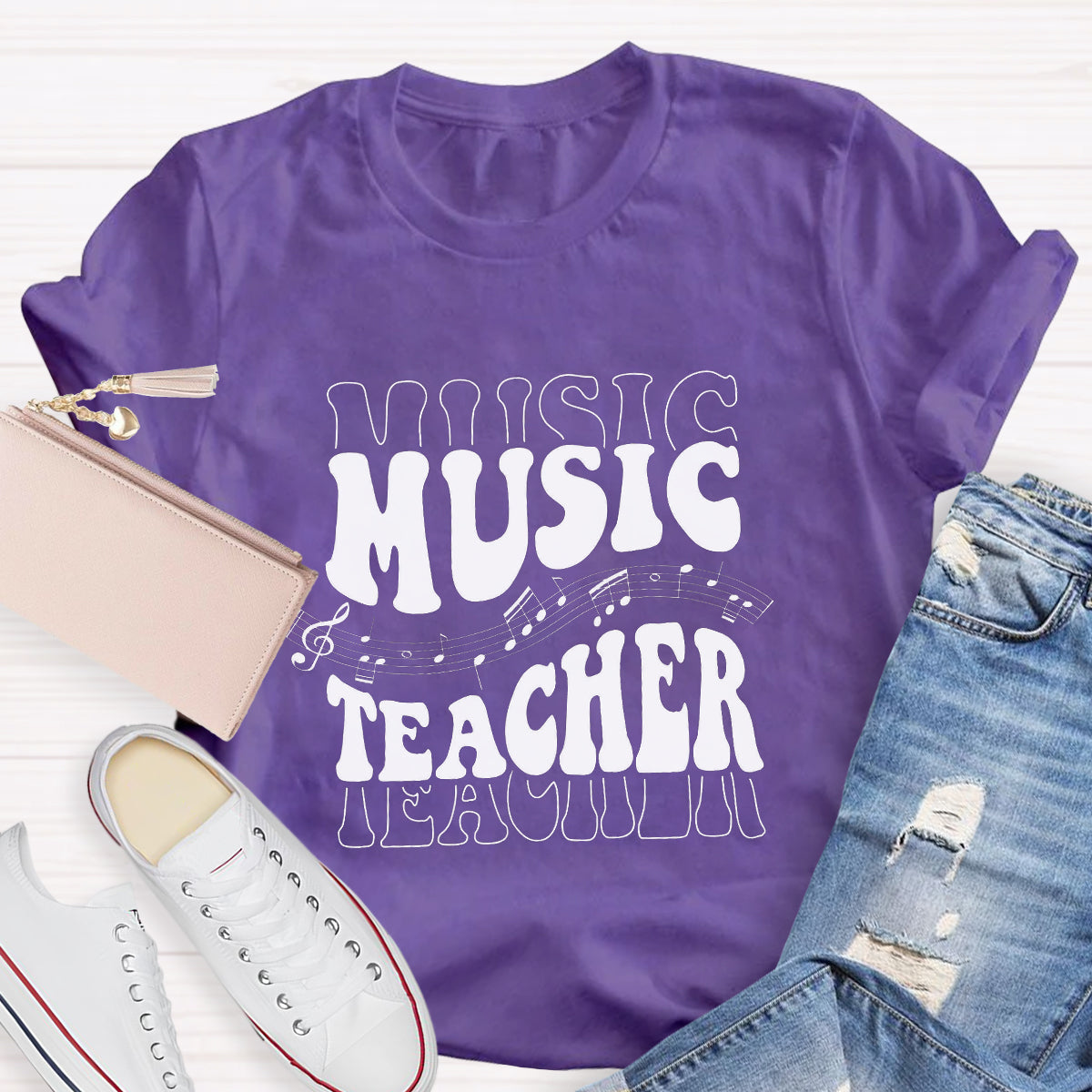 Musical Note Music Teacher T-Shirt