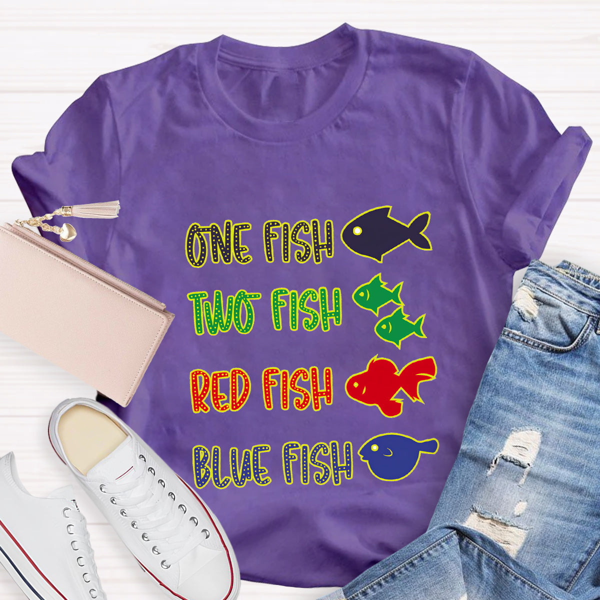 One Fish Two Fish Red Fish Blue Fish T-Shirt