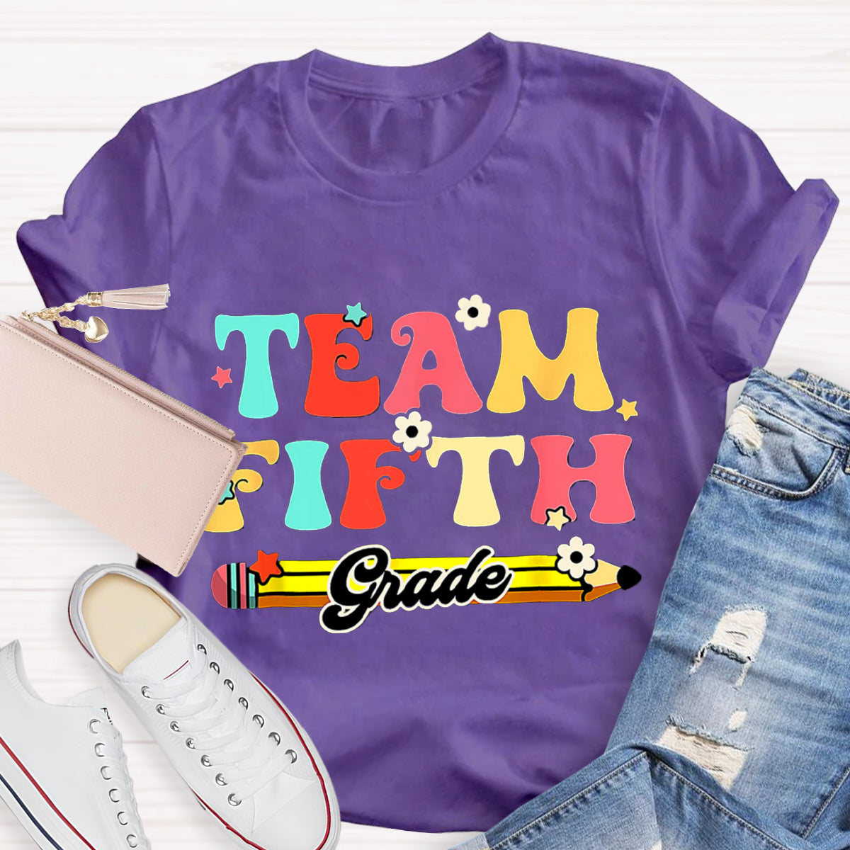 Personalized Grade Teacher Team T-Shirt