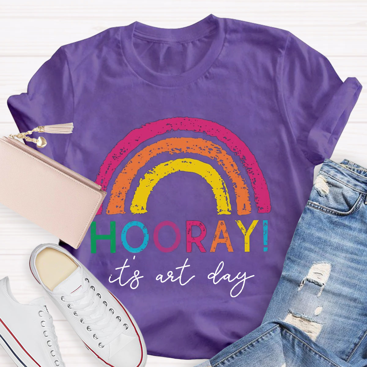 Hooray It's Art Day Teacher T-Shirt