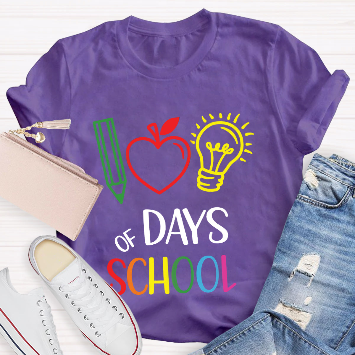 100 Days of School Celebration Teacher T-Shirt