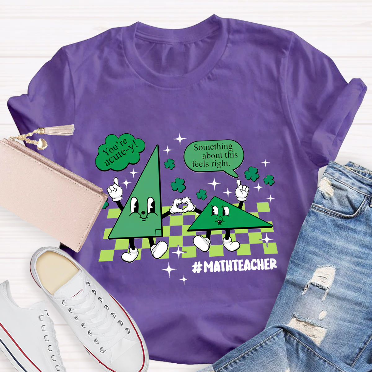 Something About This Feels Right Math Teacher T-Shirt