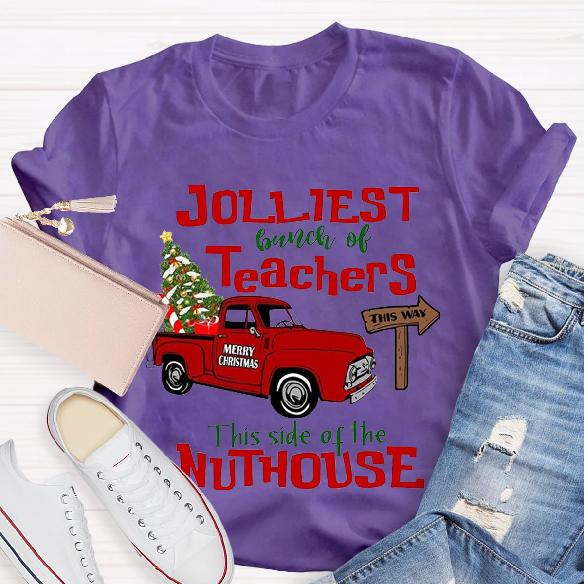 Jolliest Bunch of Teachers Teacher T-Shirt