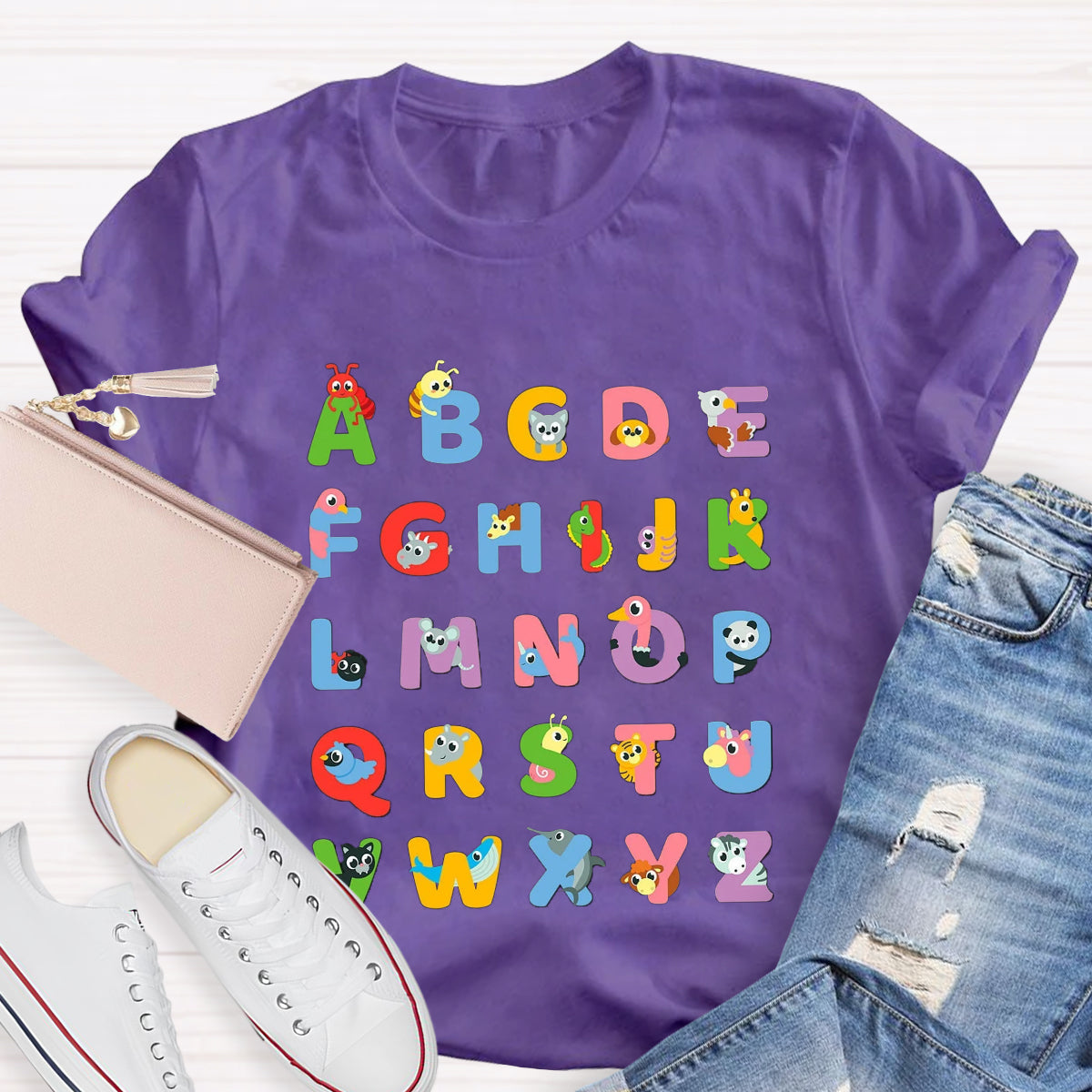 Animal Alphabet Lover Learning T-Shirt