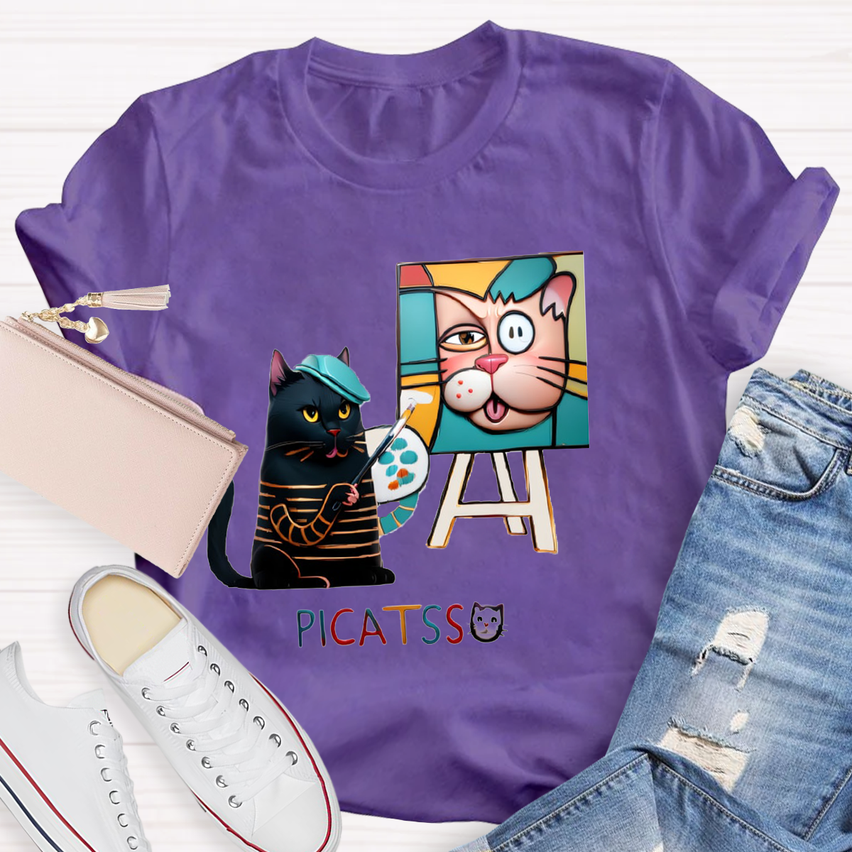 Funny Picatsso  Art Teacher T-Shirt